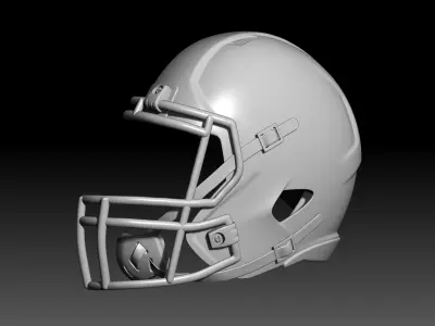 Half NFL Helmet wall decor Riddell speed 3D print model