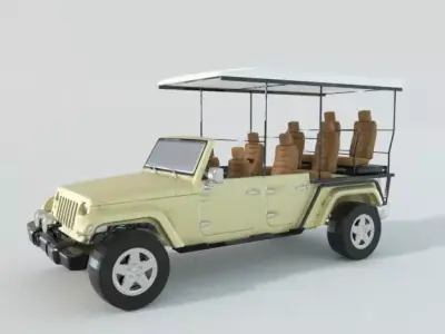 Land Rover Safari Low-poly 3D model