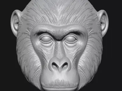 Chimpanzees 3D print model