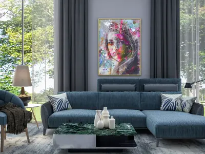 luxury sofa set 3d model furniture  3D model