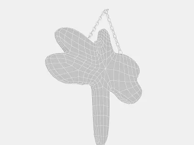 butterfly painting Low-poly 3D model