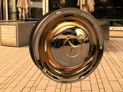 Mercedes-Benz  WHEEL PACKAGE Low-poly 3D model
