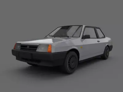 VAZ 21099 Coupe  Low-poly 3D model