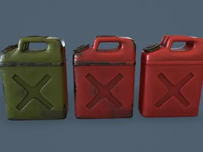 Gas can Common Enviroment Assets Low-poly 3D model