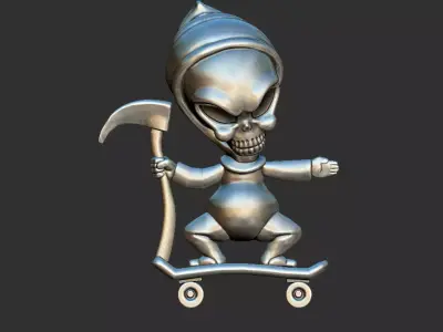 SKATEBOARD 3D print model get