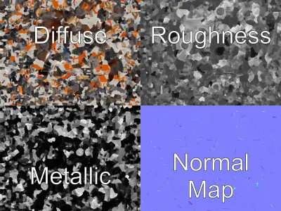 Retro Rally Car Model Pack with Aerodynamic Frame and Off-Roa... Low-poly 3D model