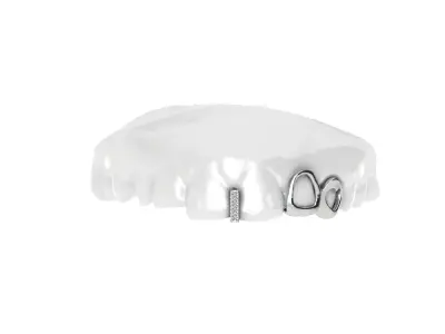 Grillz -gold -diamonds 3D print model
