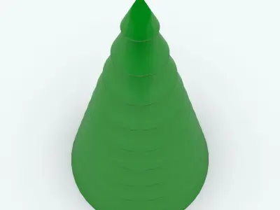 FREE Cartoon Christmas Tree Free 3D model