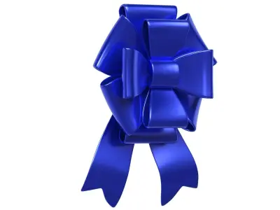 Christmas Bow Ribbon 44 Low-poly 3D model