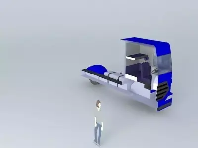 Truck semi Free 3D model