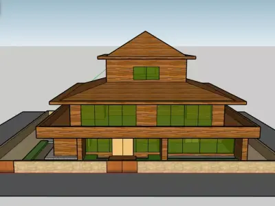 The Wood Cabin 3D model