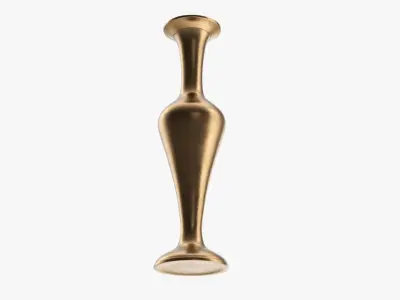 Oriental metal vase 03 3D model