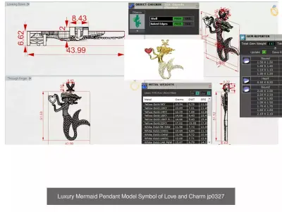 The Mermaids Secret stl 3d gold Collection 3D Model Pack