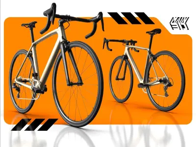 ROAD BIKE ACTUAL DIMENSION 3D model