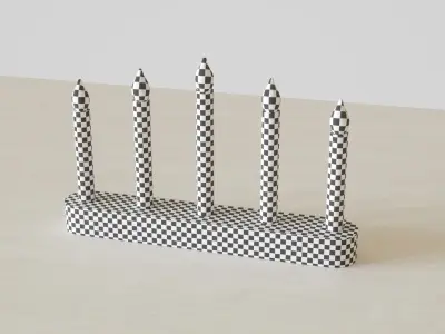 STRALA Led Candlestick Low-poly 3D model