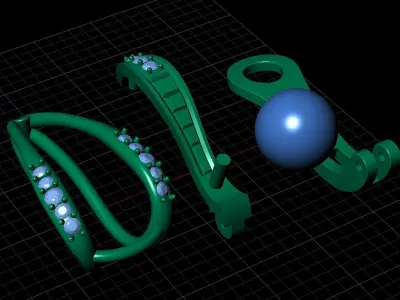 Earrings - 2 - 3D print model