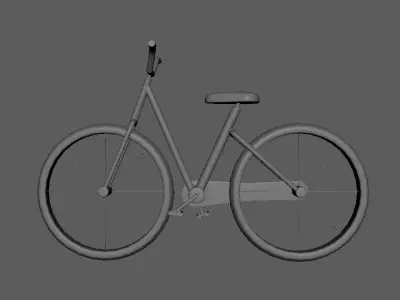 Bicycle Low-poly 3D model V1