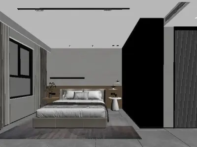 bedroom 3D model purchase