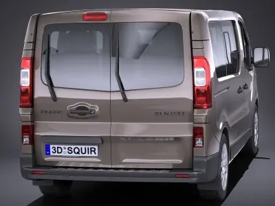 Renault Trafic Passenger 2015-2018 3D model