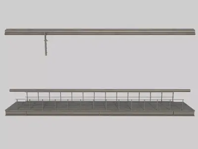 Structure Pathway Low-poly 3D model