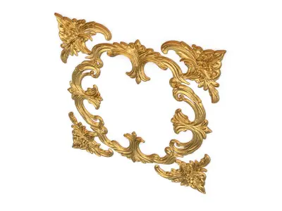 Classic decor ornament carved 59 3D model