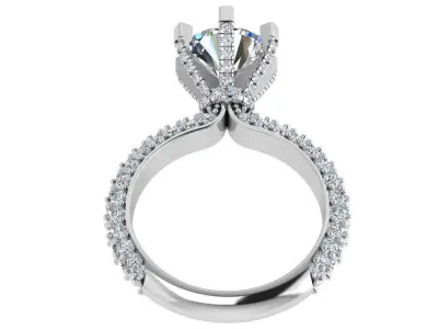 Peg Setting Diamond Ring 4474 3D print model