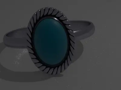 3D Ring  Low-poly 3D model