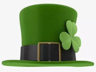 Leprechaun Hat Low-poly 3D model