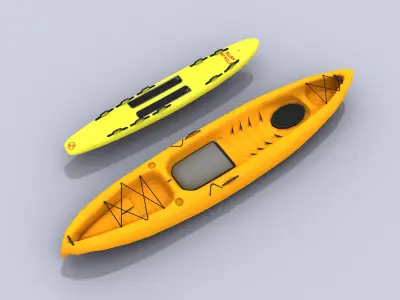 Lifeguard Accessories Low-poly 3D model