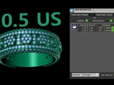 Band Ring 3D print model
