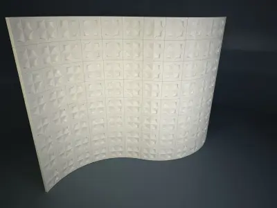07 ARABIC PATTERN WALL Low-poly 3D model