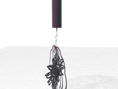 Shee Dust Whirligig Wind Spinner 3D model