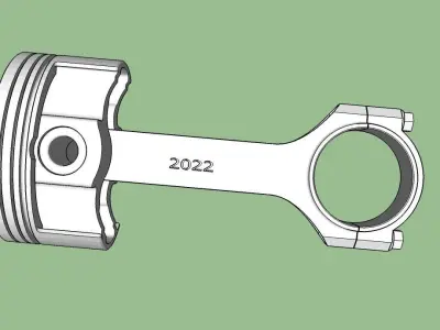 piston rod 3D model