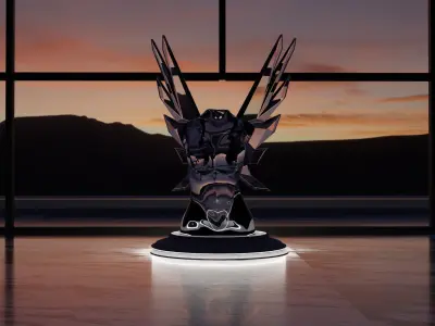 CHEAP MODELZ   Glass sculpture for LUXURY interiors 3D model