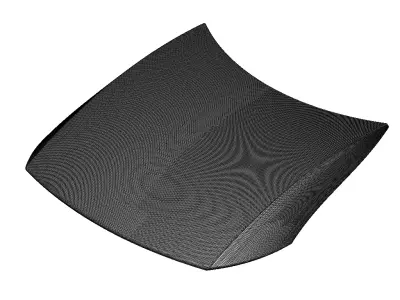 Plastic Exquisite Car Bonnet Toy 3D model