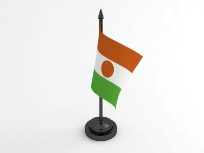 Table Flag Niger 3D model