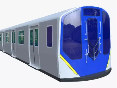 NYC subway car R211 3D model