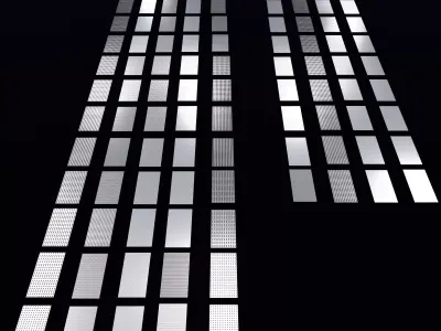 Perforated panels pack 25K03 3D model