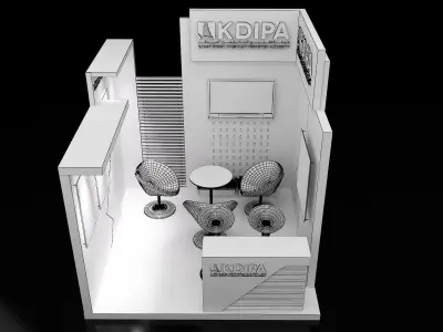 Booth Exhibition Stand a323 3D model