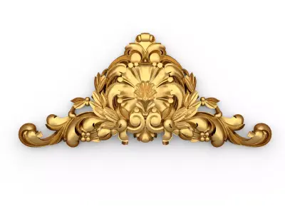 carved classic decorative ornament cnc 3d printing stl 09 3D model