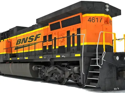 Locomotive GE AC4400CW BNSF 3D model