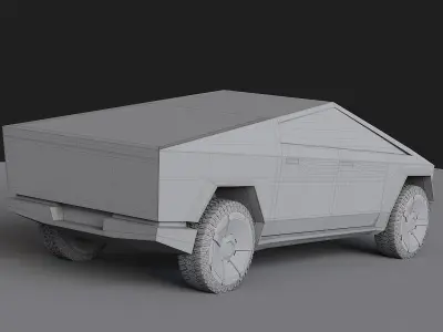 Tesla Cybertruck 3D model 10