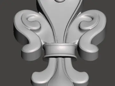 Lis flower - Fleur de lis  3D print model