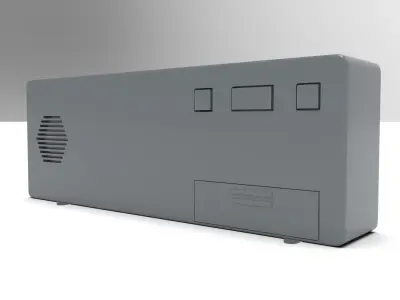 CLOCK GRAY BLUE Low-poly 3D model