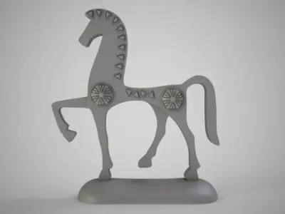 Antique Horse Trinket 3D print model