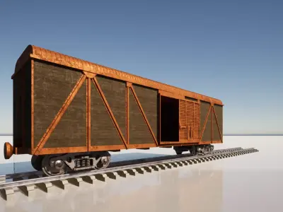 boxcar - train  3D model