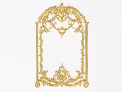 Golden Bars and Skirting 3D model