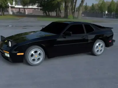 Porsche 944 Turbo HDRI 3D model