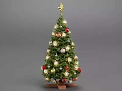 Christmas Tree - Decorated Low-poly 3D model