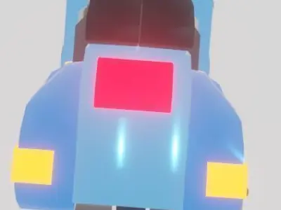 1981 Vespa PX150 Light Blue 3D model